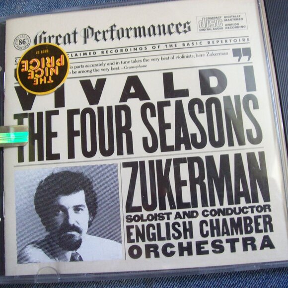 Vivaldi- The Four Seasons-Zuckerman Soloist & Conductor-Classical Concerto-CD - Picture 1 of 2